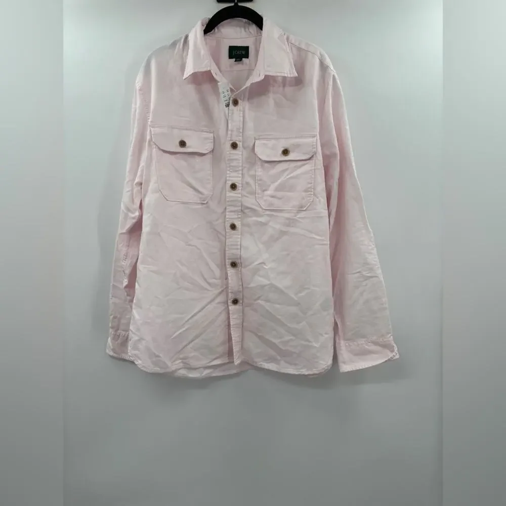 J.Crew Linen-cotton blend twill workshirt